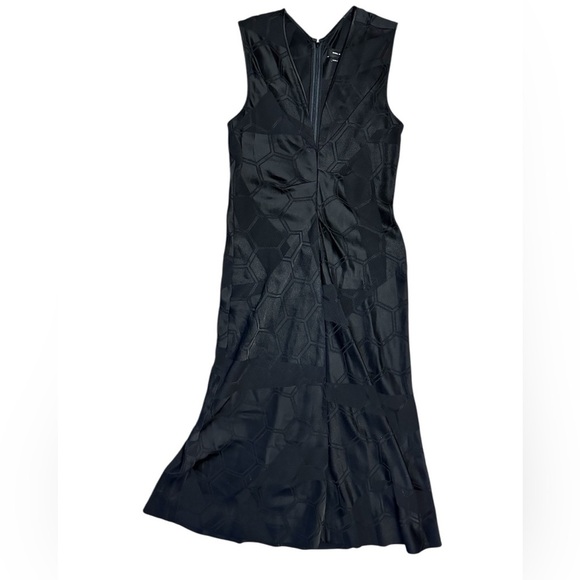 ISABEL MARANT Ravenax Black Midi Satin Dress - Picture 4 of 10